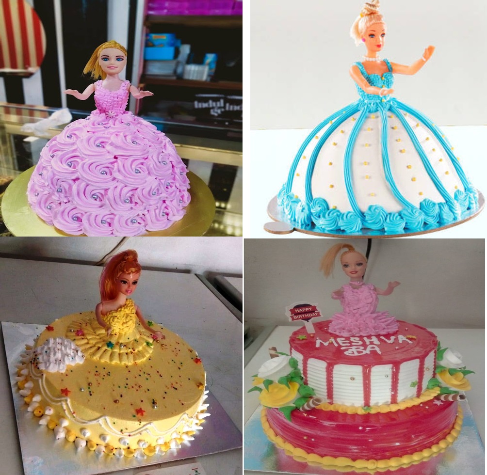 Barbie Doll Theme Cake | Doll cake designs, Themed cakes, Barbie doll cakes